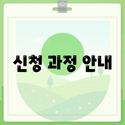 신청 과정 안내