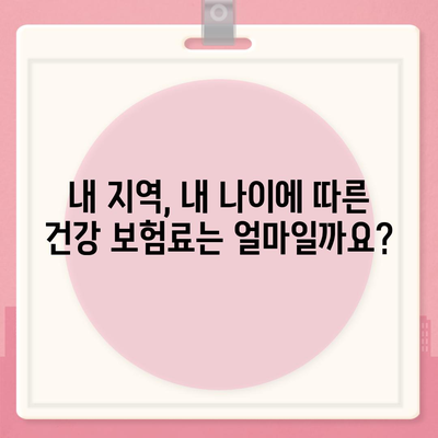 건강 보험료, 지역별/나이별 얼마나? | 건강 보험 가격, 보험료 계산, 건강 보험료 비교