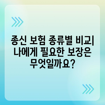 종신 보험 가입 가이드| 나에게 맞는 보장 찾고, 현명하게 준비하세요 | 보험 비교, 보험료 계산, 종신 보험 종류, 가입 전 확인 사항