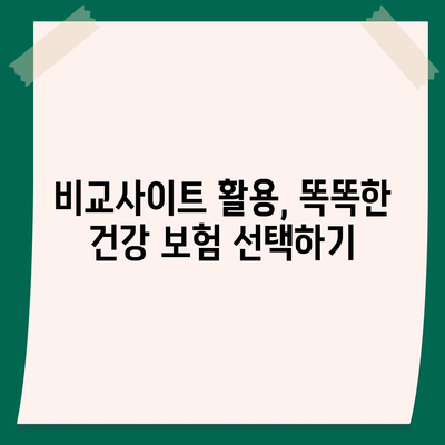 나에게 맞는 건강 보험사 찾기| 꼼꼼한 비교 분석 & 추천 가이드 | 건강보험, 보험료, 보장, 비교사이트