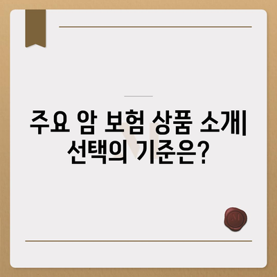 암 보험 가이드| 필수 정보와 스마트한 선택 방법 | 암 보험, 보험 상품, 재정 계획