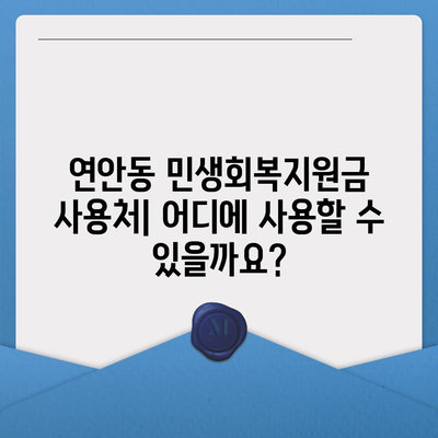 인천시 중구 연안동 민생회복지원금 | 신청 | 신청방법 | 대상 | 지급일 | 사용처 | 전국민 | 이재명 | 2024