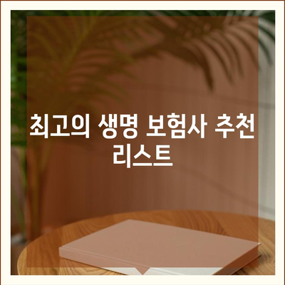 생명 보험사 비교| 최적의 보험 선택을 위한 완벽 가이드 | 생명 보험, 보험 상품, 추천 보험사