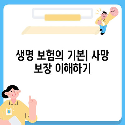 생명 보험 사망 보장 완벽 가이드| 보장 유형, 혜택 및 가입 시 알아야 할 팁 | 생명 보험, 보장 계획, 재정 보장