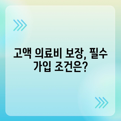 고액 의료비 보장 요건, 보험 가입 전에 꼭 알아야 할 포인트 7가지 | 보험, 의료비, 가입 가이드"