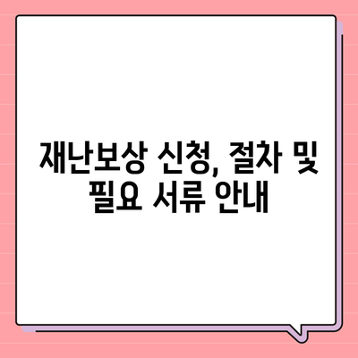 침수 손해 보상 대상 및 접수 방법 완벽 가이드 | 재난보상, 보험 청구, 피해 보상"