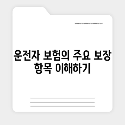 자동차 보험과 운전자 보험의 보장 차이점 완벽 분석 가이드 | 자동차 보험, 운전자 보험, 보험 비교