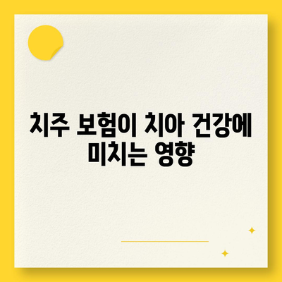 치아 보험과 치주 보험의 필요성 이해하기| 올바른 선택을 위한 5가지 팁 | 보험, 치아 건강, 치주 질환 예방