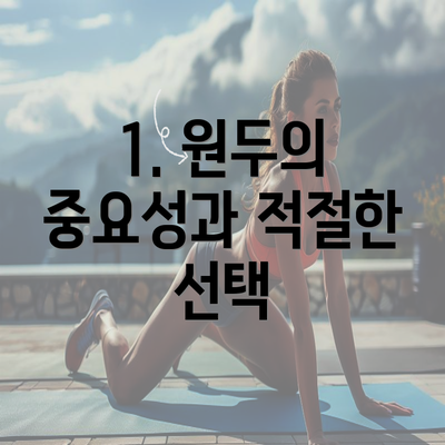 1. 원두의 중요성과 적절한 선택