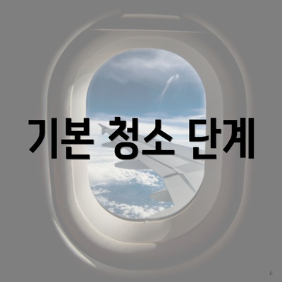 기본 청소 단계
