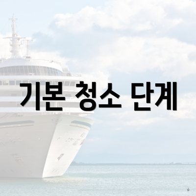 기본 청소 단계