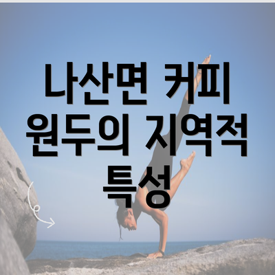 나산면 커피 원두의 지역적 특성