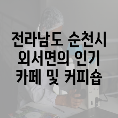 전라남도 순천시 외서면의 인기 카페 및 커피숍