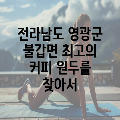 전라남도 영광군 불갑면 최고의 커피 원두를 찾아서