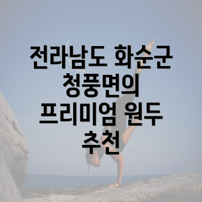 전라남도 화순군 청풍면의 프리미엄 원두 추천