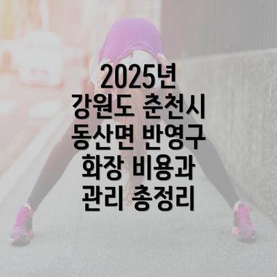 2025년 강원도 춘천시 동산면 반영구 화장 비용과 관리 총정리