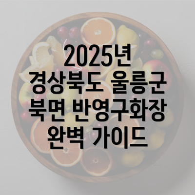 2025년 경상북도 울릉군 북면 반영구화장 완벽 가이드