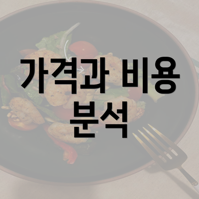 가격과 비용 분석