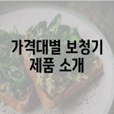 가격대별 보청기 제품 소개