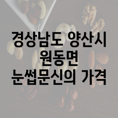 경상남도 양산시 원동면 눈썹문신의 가격