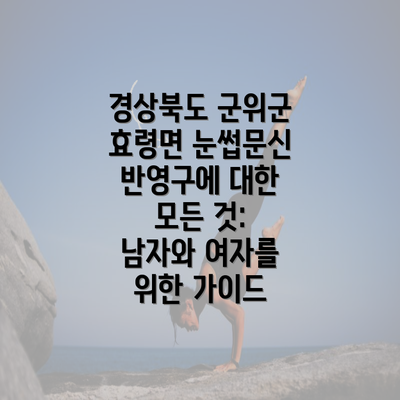 경상북도 군위군 효령면 눈썹문신 반영구에 대한 모든 것: 남자와 여자를 위한 가이드