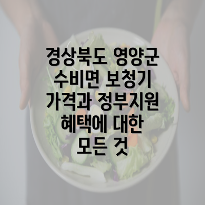 경상북도 영양군 수비면 보청기 가격과 정부지원 혜택에 대한 모든 것