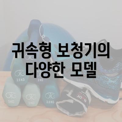 귀속형 보청기의 다양한 모델