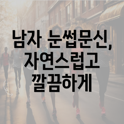 남자 눈썹문신, 자연스럽고 깔끔하게