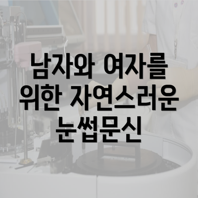 남자와 여자를 위한 자연스러운 눈썹문신