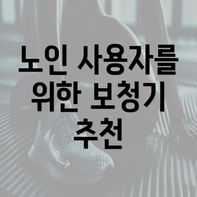 노인 사용자를 위한 보청기 추천