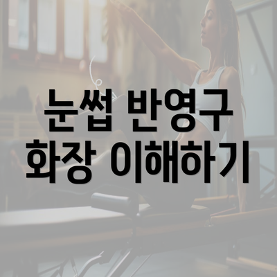 눈썹 반영구 화장 이해하기