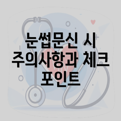 눈썹문신 시 주의사항과 체크 포인트