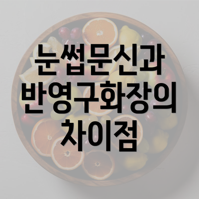 눈썹문신과 반영구화장의 차이점