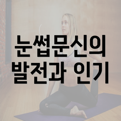 눈썹문신의 발전과 인기