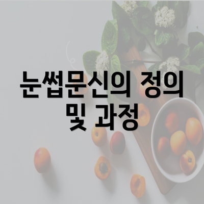 눈썹문신의 정의 및 과정