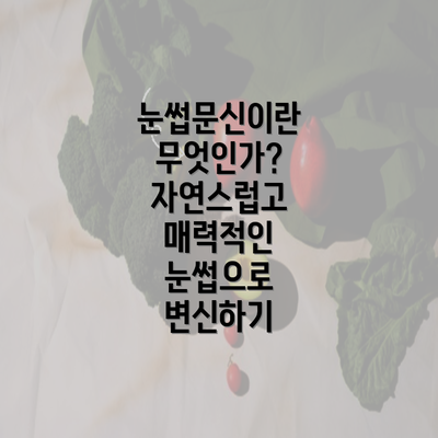 눈썹문신이란 무엇인가? 자연스럽고 매력적인 눈썹으로 변신하기