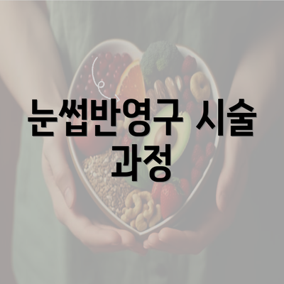 눈썹반영구 시술 과정