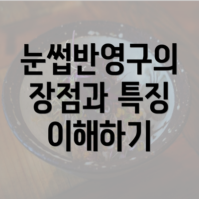 눈썹반영구의 장점과 특징 이해하기