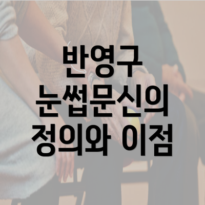 반영구 눈썹문신의 정의와 이점