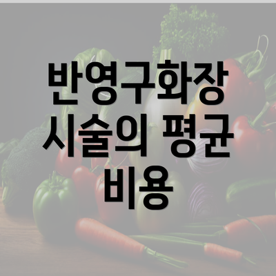 반영구화장 시술의 평균 비용