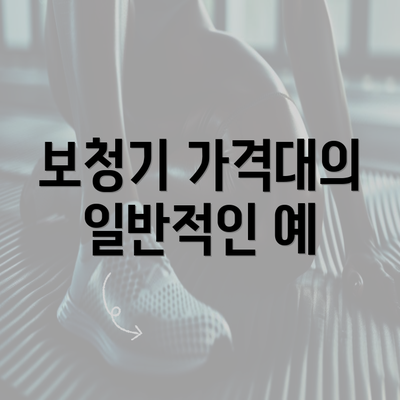 보청기 가격대의 일반적인 예