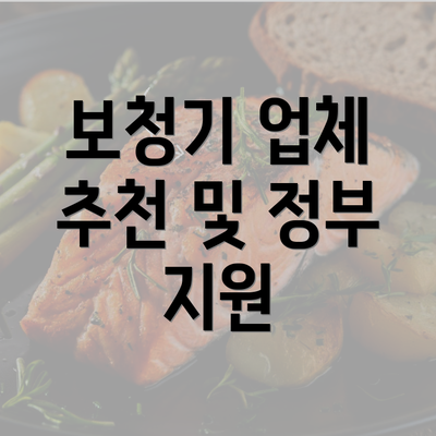 보청기 업체 추천 및 정부 지원