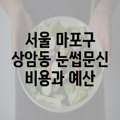 서울 마포구 상암동 눈썹문신 비용과 예산