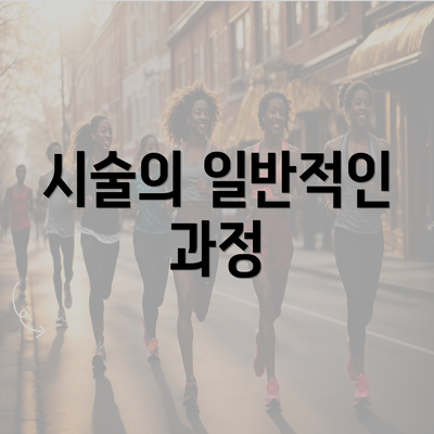 시술의 일반적인 과정