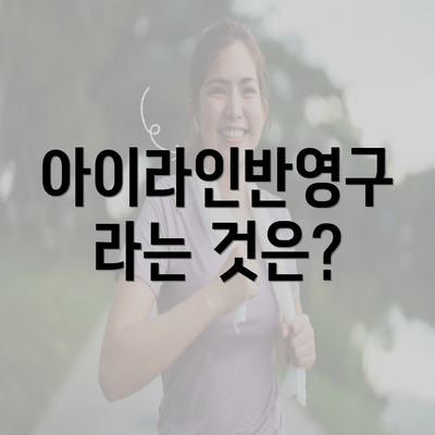 아이라인반영구 라는 것은?