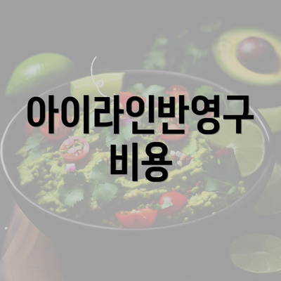 아이라인반영구 비용