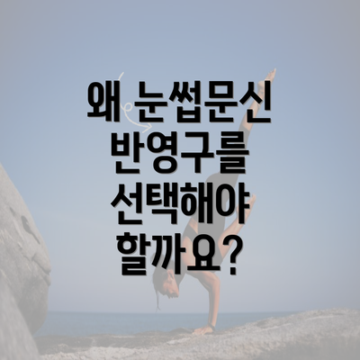 왜 눈썹문신 반영구를 선택해야 할까요?