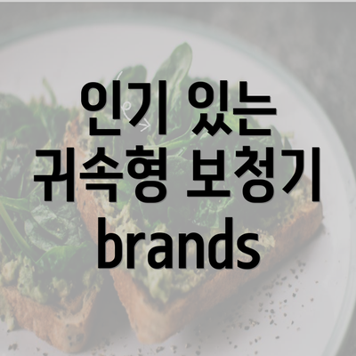 인기 있는 귀속형 보청기 brands