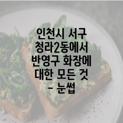 인천시 서구 청라2동에서 반영구 화장에 대한 모든 것 - 눈썹