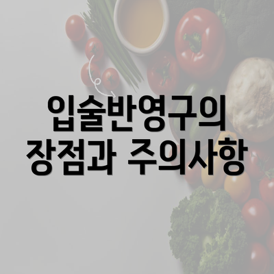 입술반영구의 장점과 주의사항